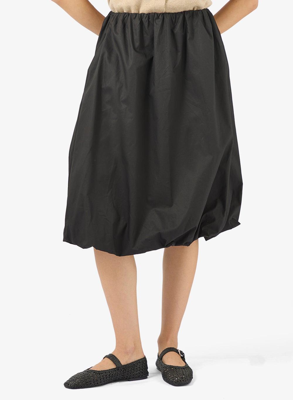 Mid Waist Balloon Skirt with Elasticated Waistband - Image 1