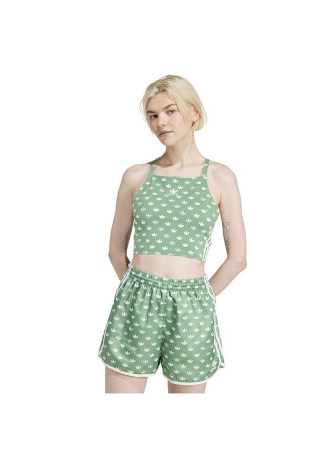Monogram 3-Stripes Crop Long-Sleeve Top - Image 1