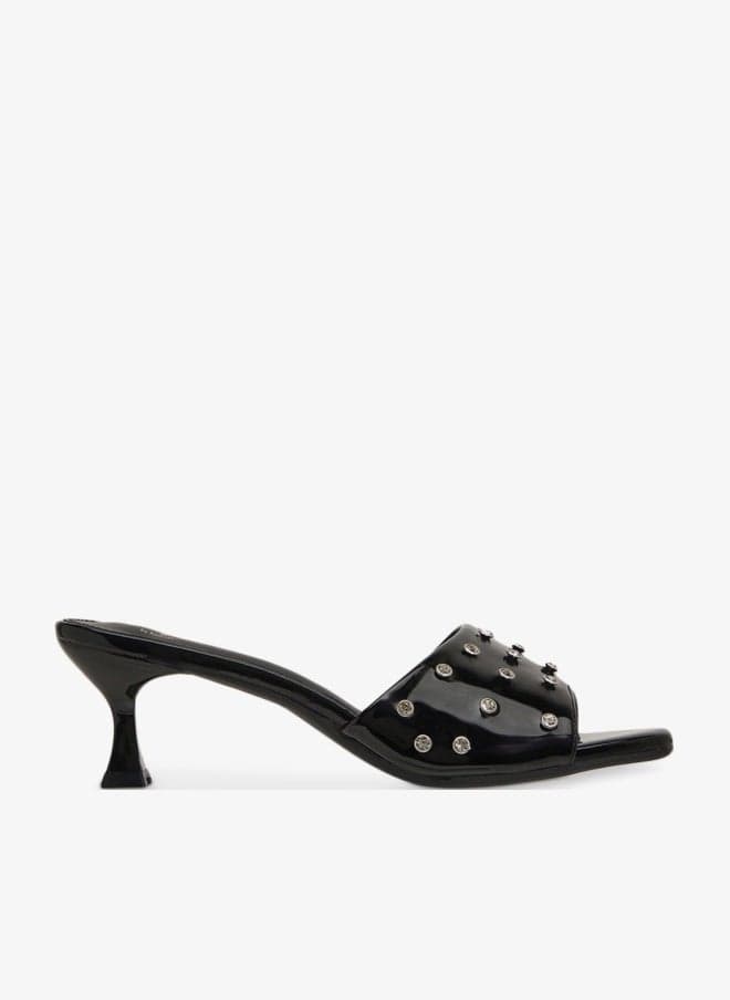 Studded Heeled Sandal - Image 1