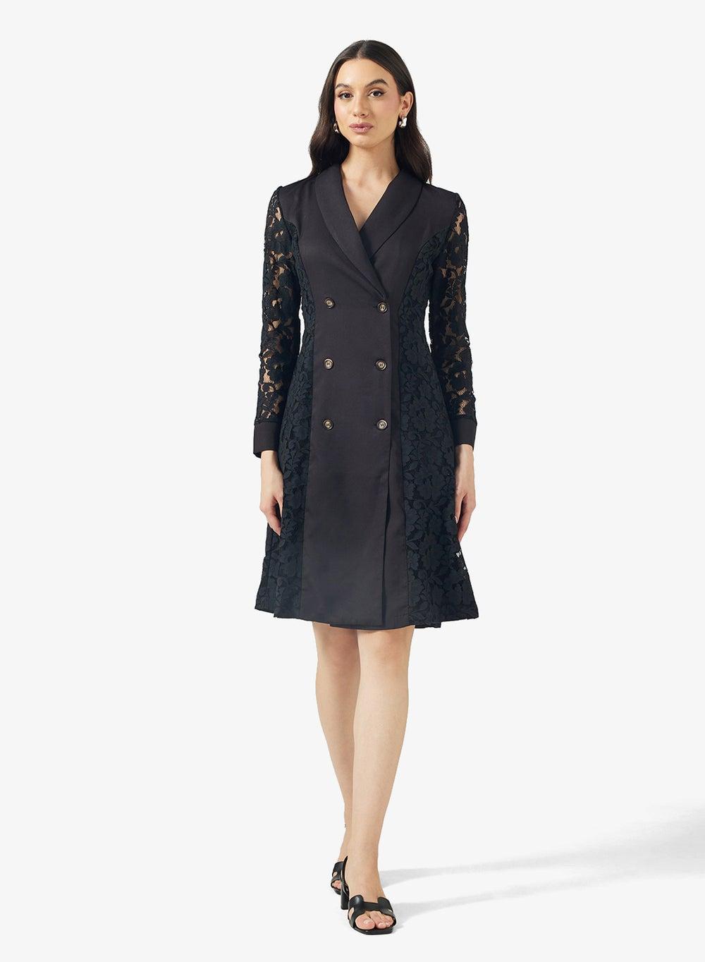 Lace Blazer Dress for Women - Image 1