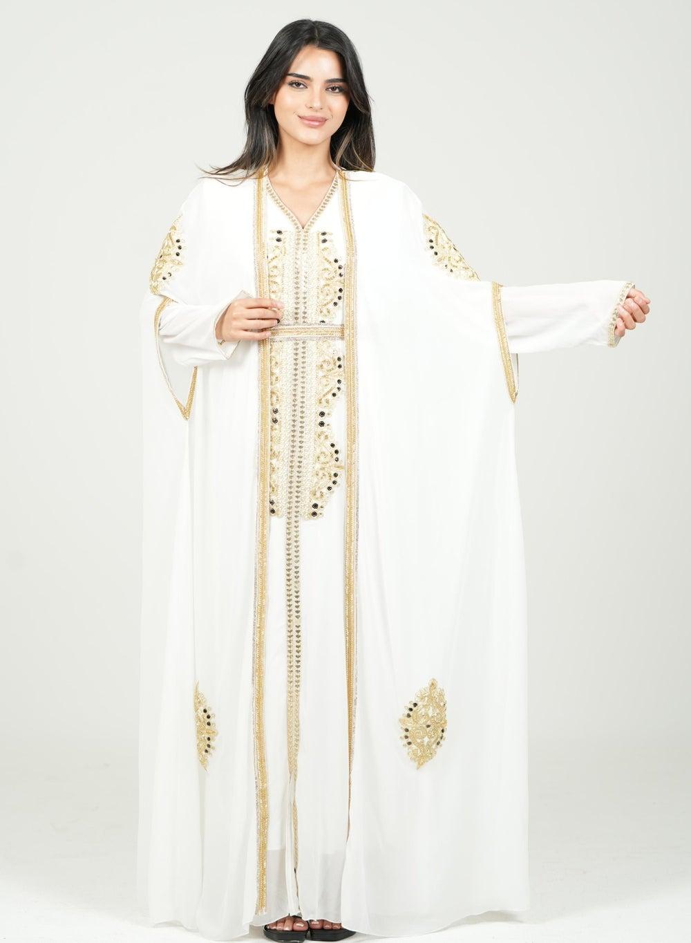 Embroidered Kaftan Dress Jalabia - Image 1