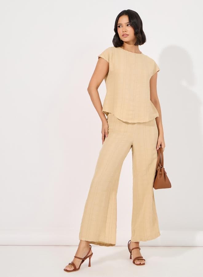 Styli Textured Wide Leg Modest Set - Image 1