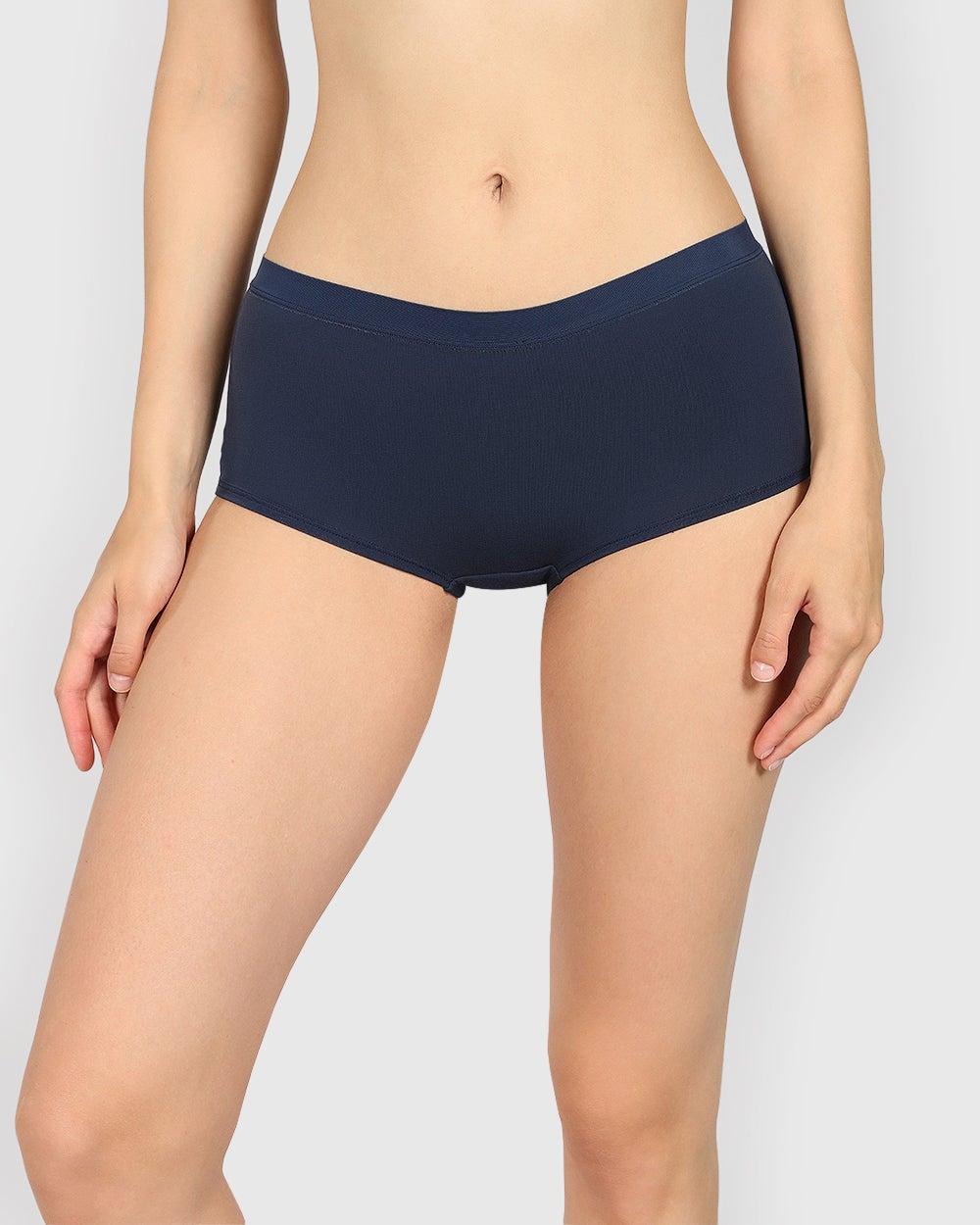 La Senza Ultrasoft Dark Navy Boyshort Panty - Image 1