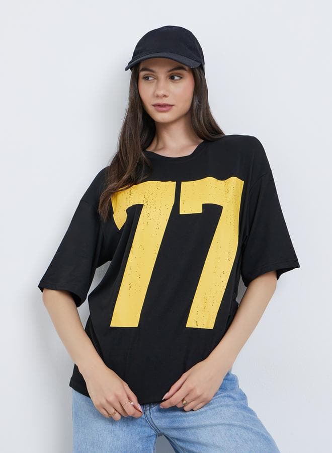 Take Two 77 Graphic Oversized T-Shirt - Image 1