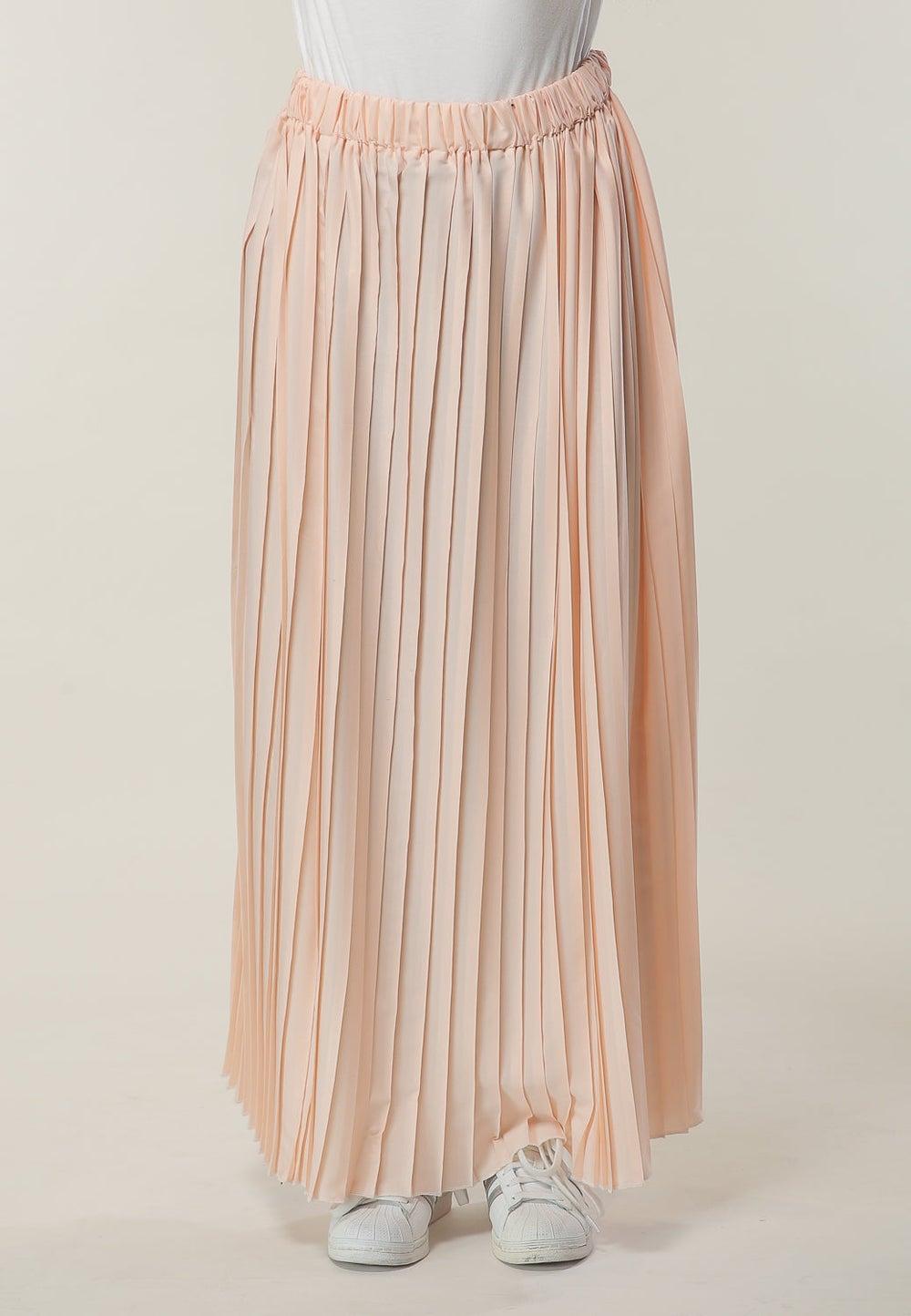 Pleated High-Waist Maxi Skirt - Image 1