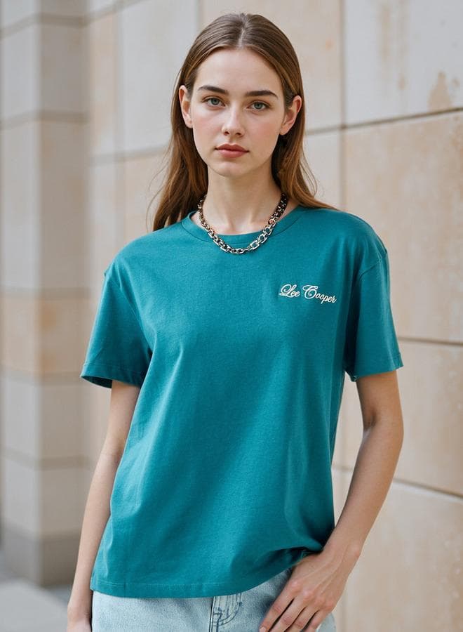 Lee Cooper Graphic Print Crew Neck T-Shirt - Image 1