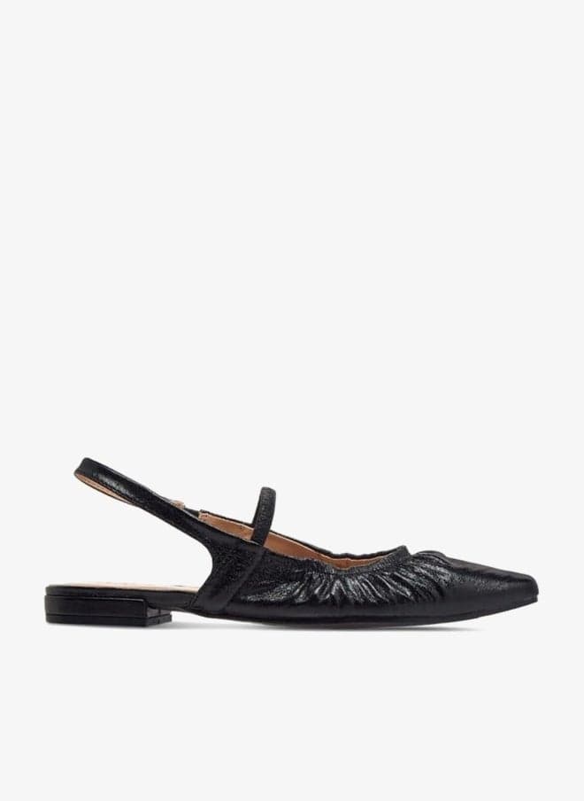 Women's Textured Slingback Shoes with Elasticated Strap - Image 1