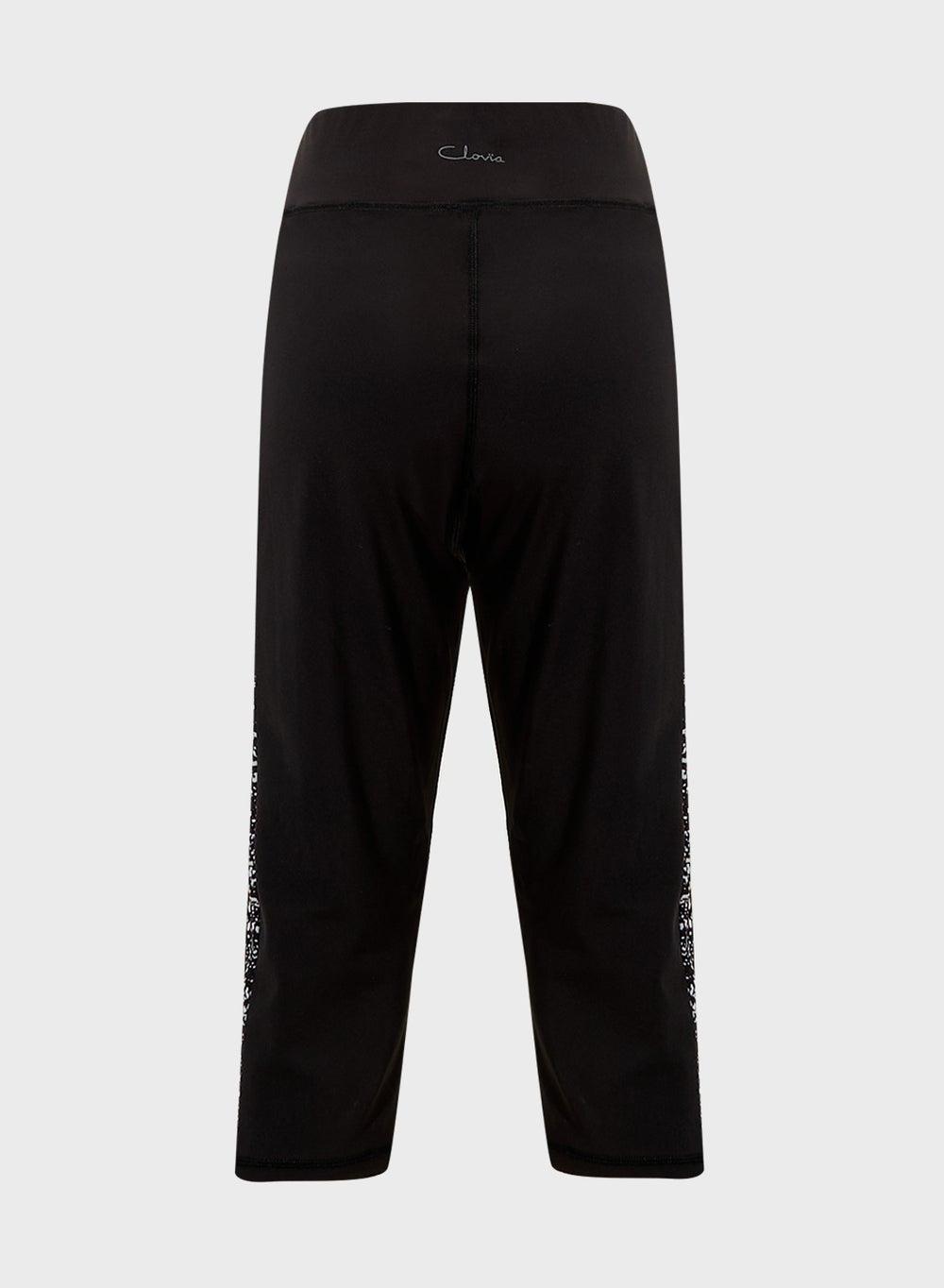 High Waist Printed Panel Shorts - Image 1