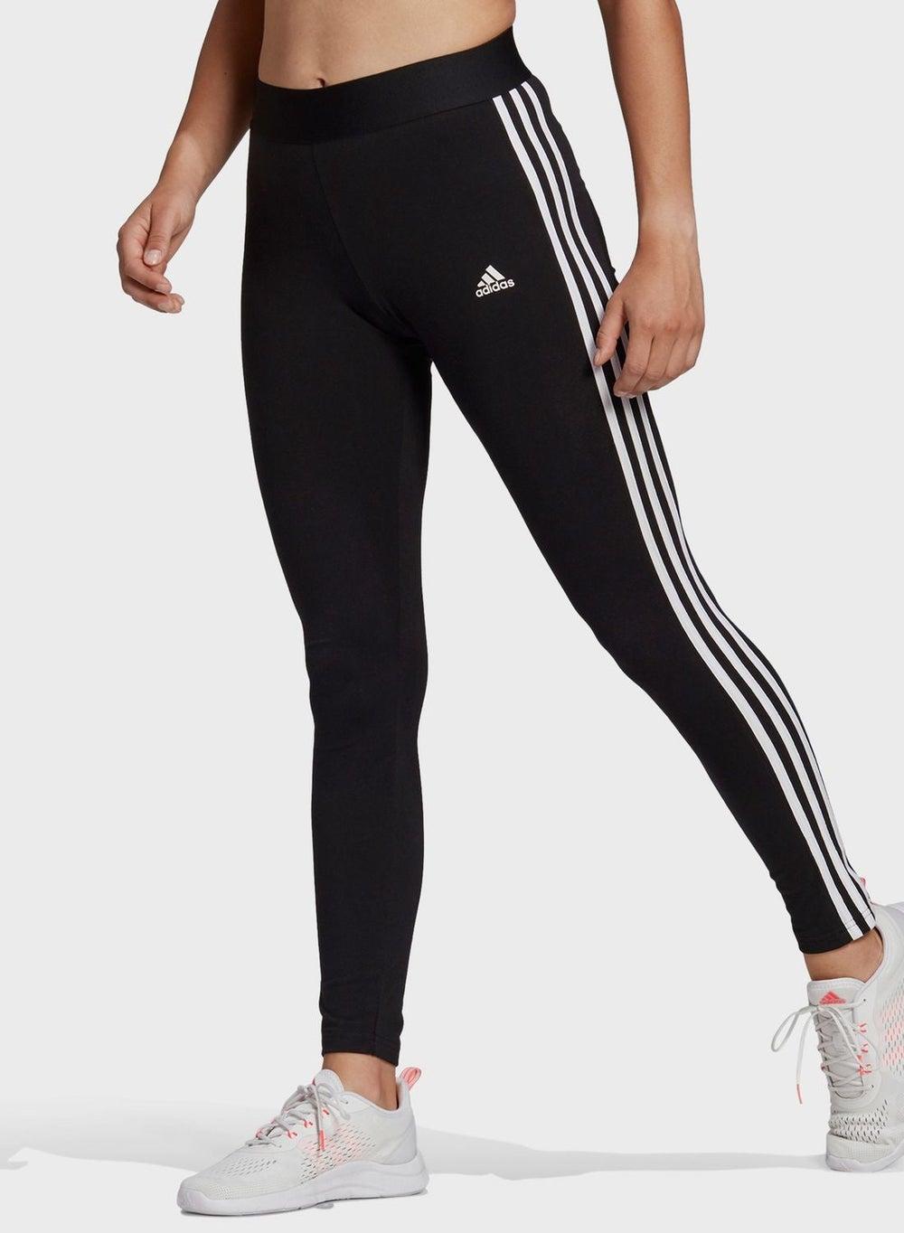 LOUNGEWEAR Essentials 3-Stripes Cotton Leggings - Image 1