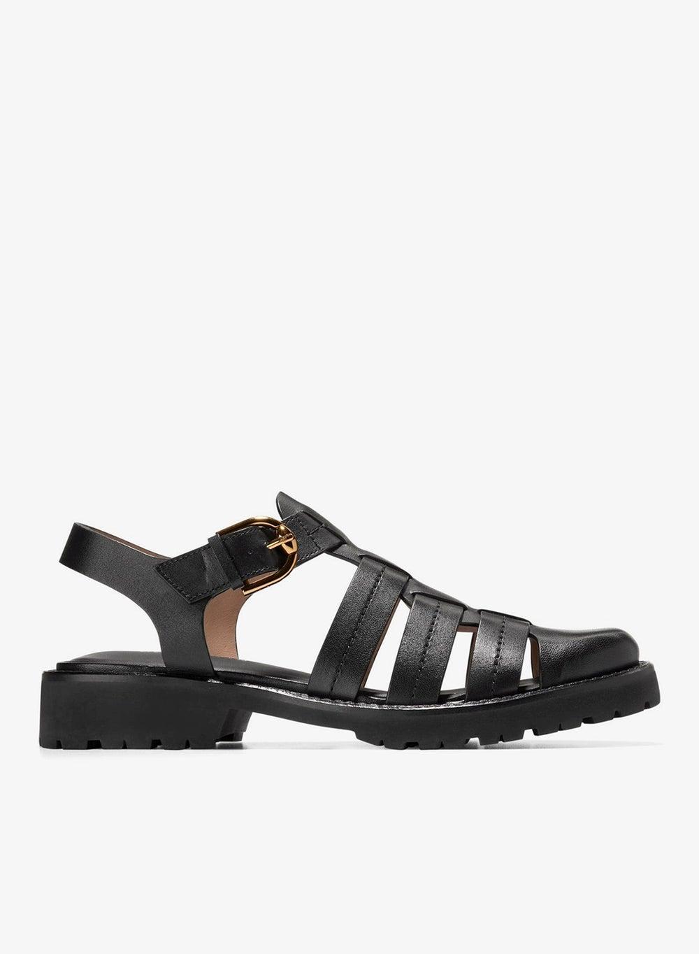 Women's Tatiana Black Fisherman Sandals - Image 1