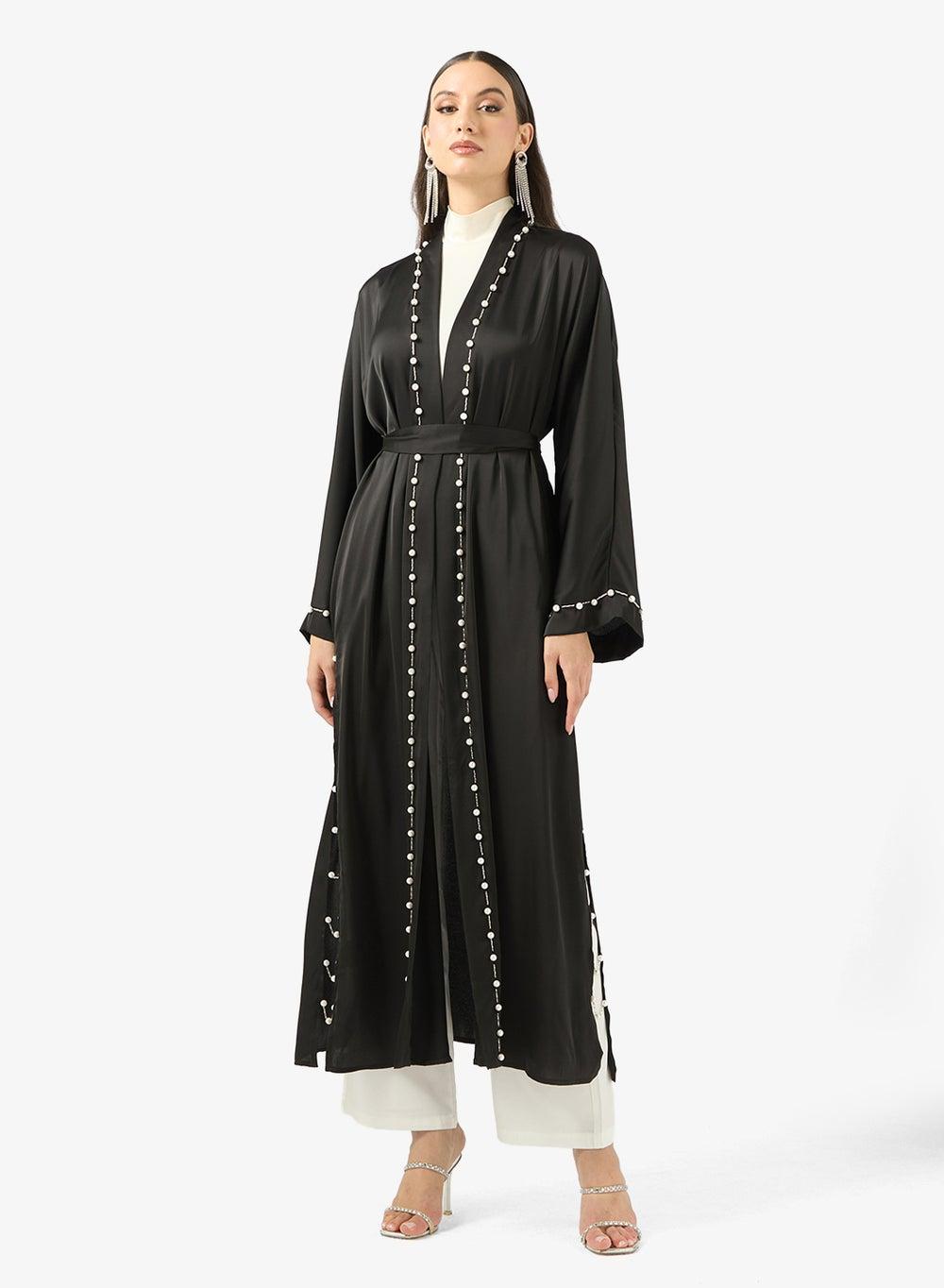 Basic Open Abaya for Everyday Modest Layering - Image 1