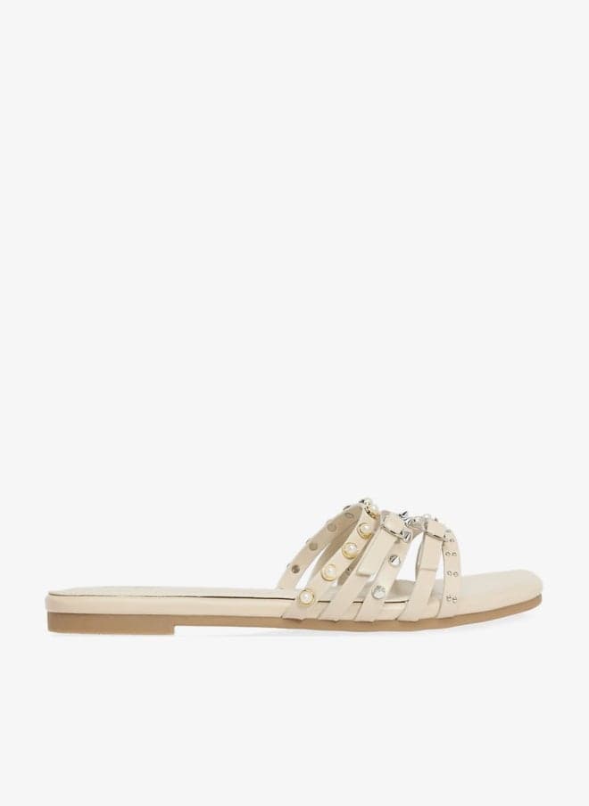 Studded Flat Sandal - Image 1
