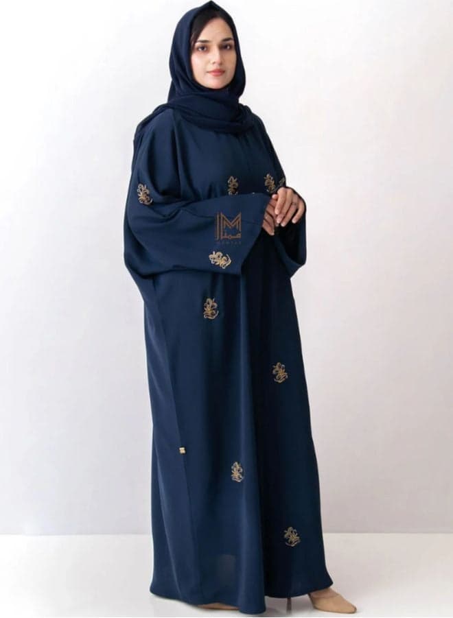 Sultanah Blue Nada Abaya with Beadwork - Image 1