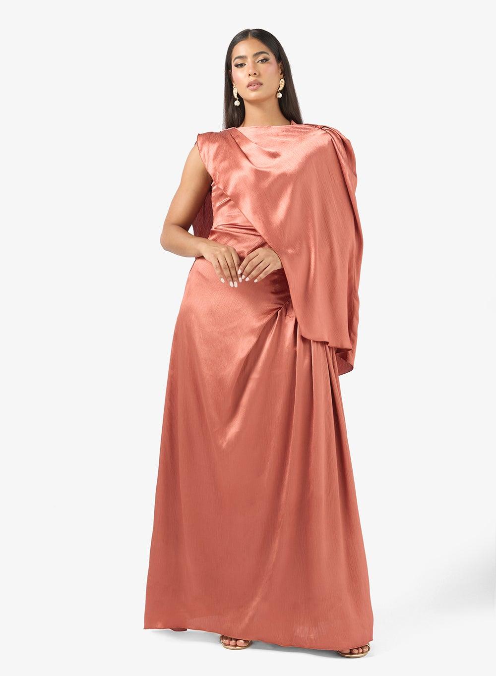 One Shoulder Maxi Dress - Image 1