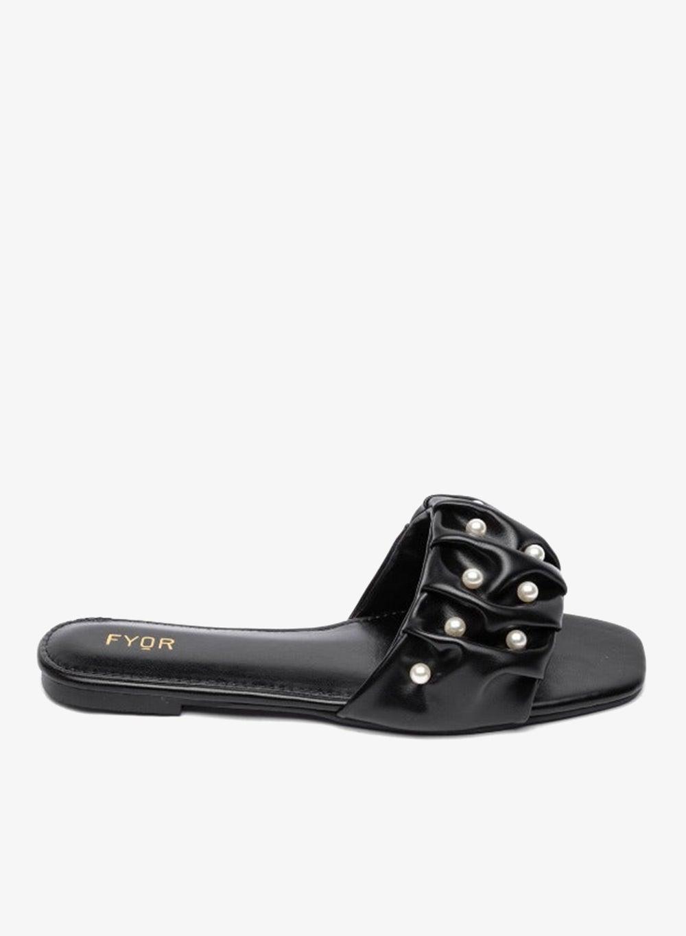 Ruched Pearl Slide Sandal MY 204 - Image 1