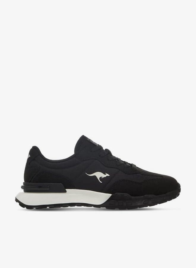 Women's Textured Lace-Up Low-Top Sports Shoes - Image 1