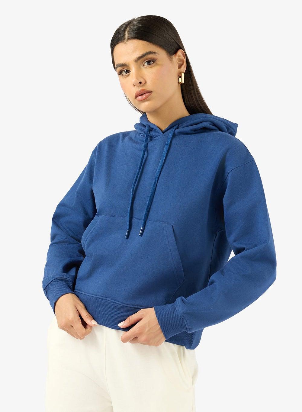 Oversize Hooded Wellness Fleece Sweatshirt - Image 1