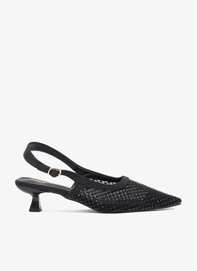 Pointed Slingback Ballerina Pumps - Image 1