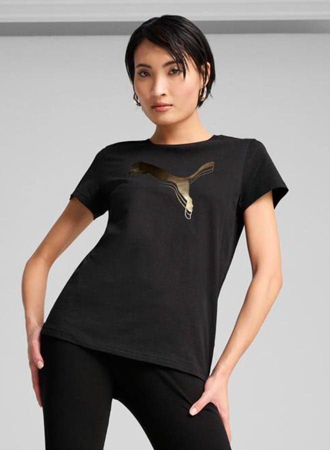 Essential Logo Metallic T-Shirt - Image 1