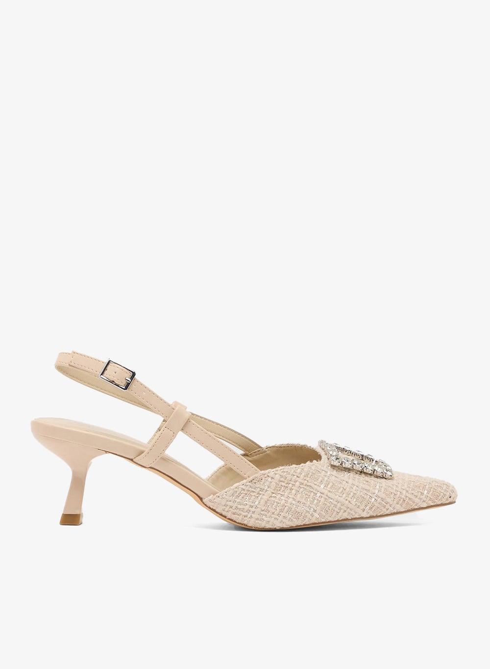 Low Heeled Sling Back Pumps - Image 1