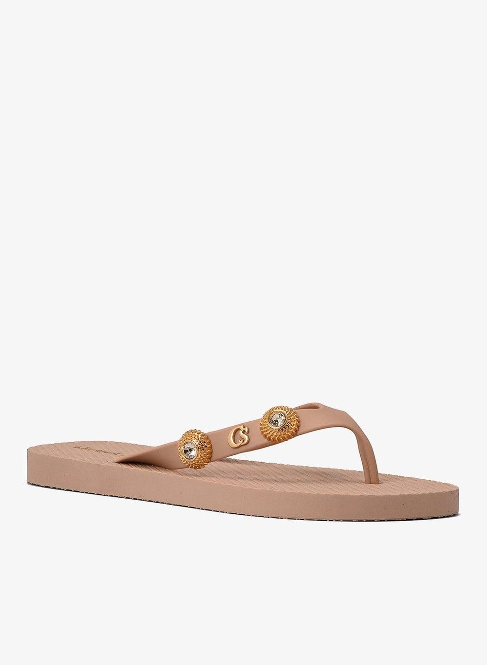 Rosé Decorative Flip-Flops for Women - Image 1