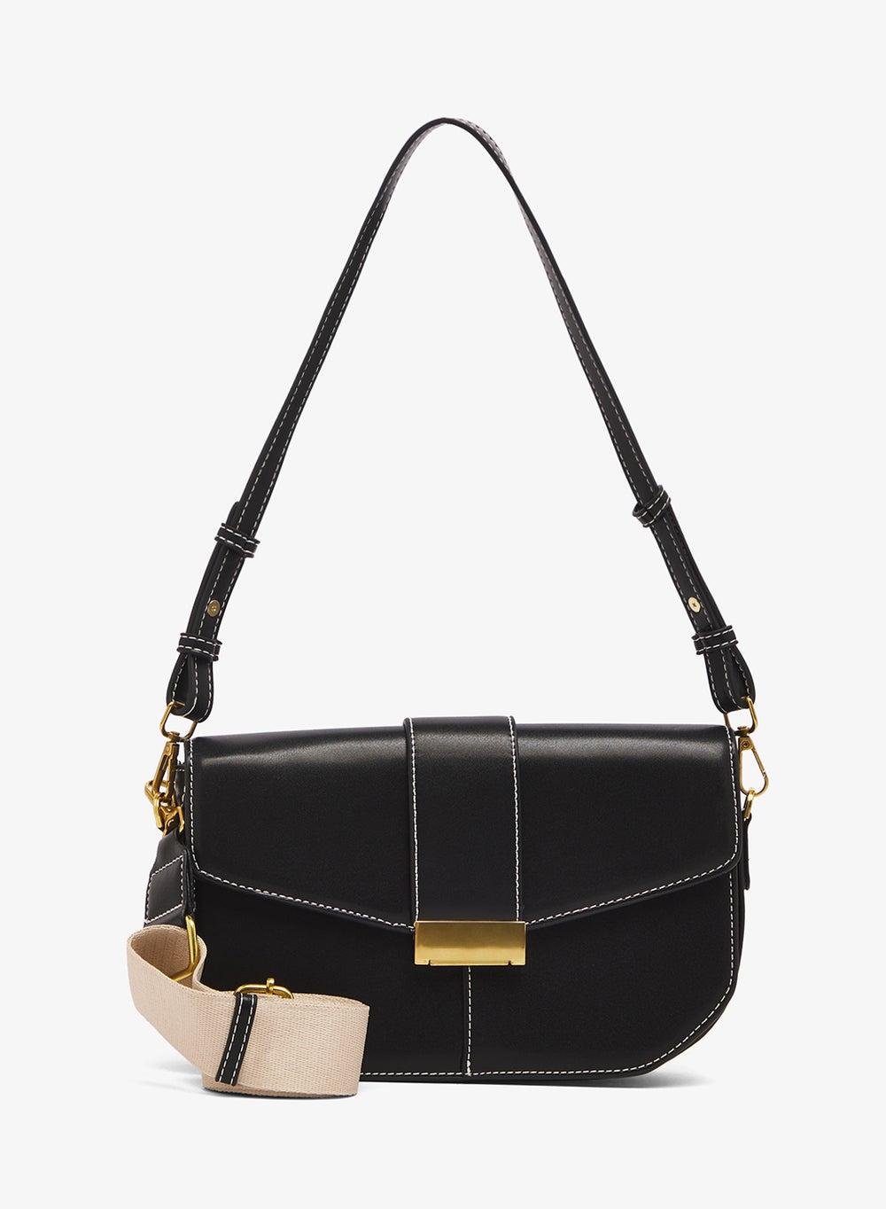 Gold Buckle Crossbody Bag - Image 1