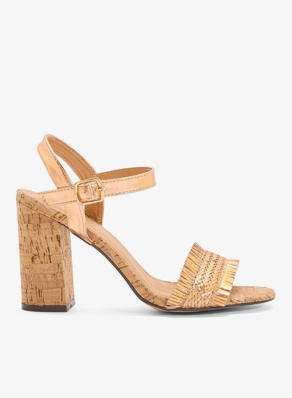 High Heel Block Summer Sandal - Image 1