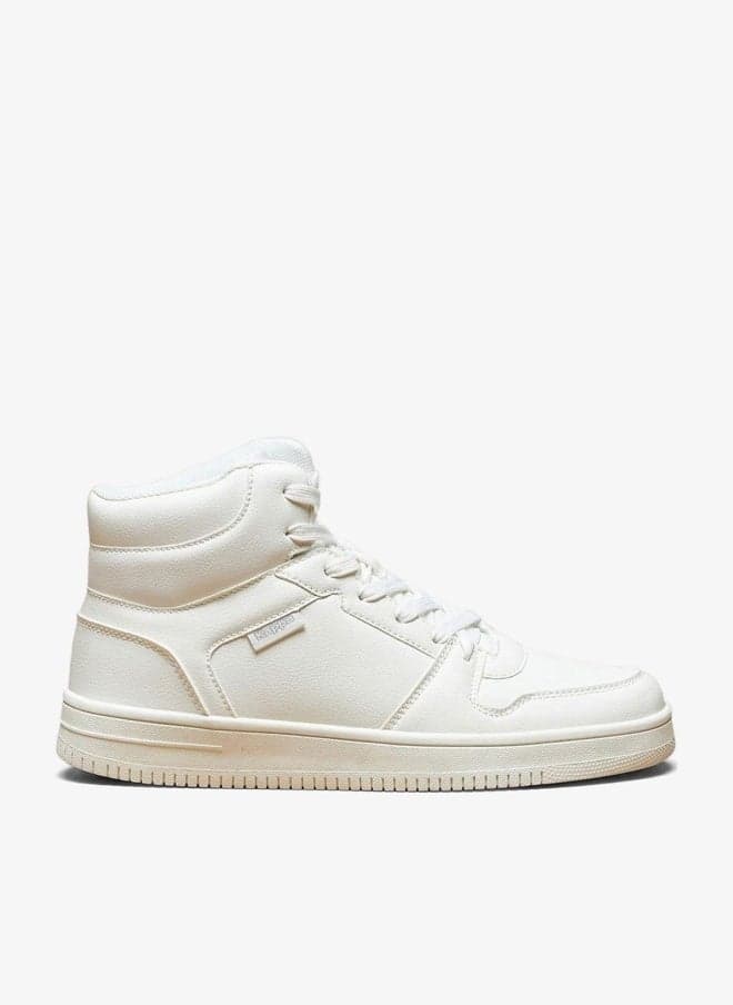 Women's High-Top Sneakers with PU Upper and Grip Outsole - Image 1