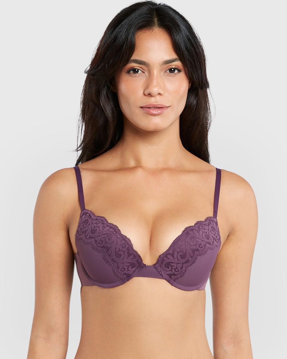Isla & Evie Trendy Pushup Plunge Bra - Image 1