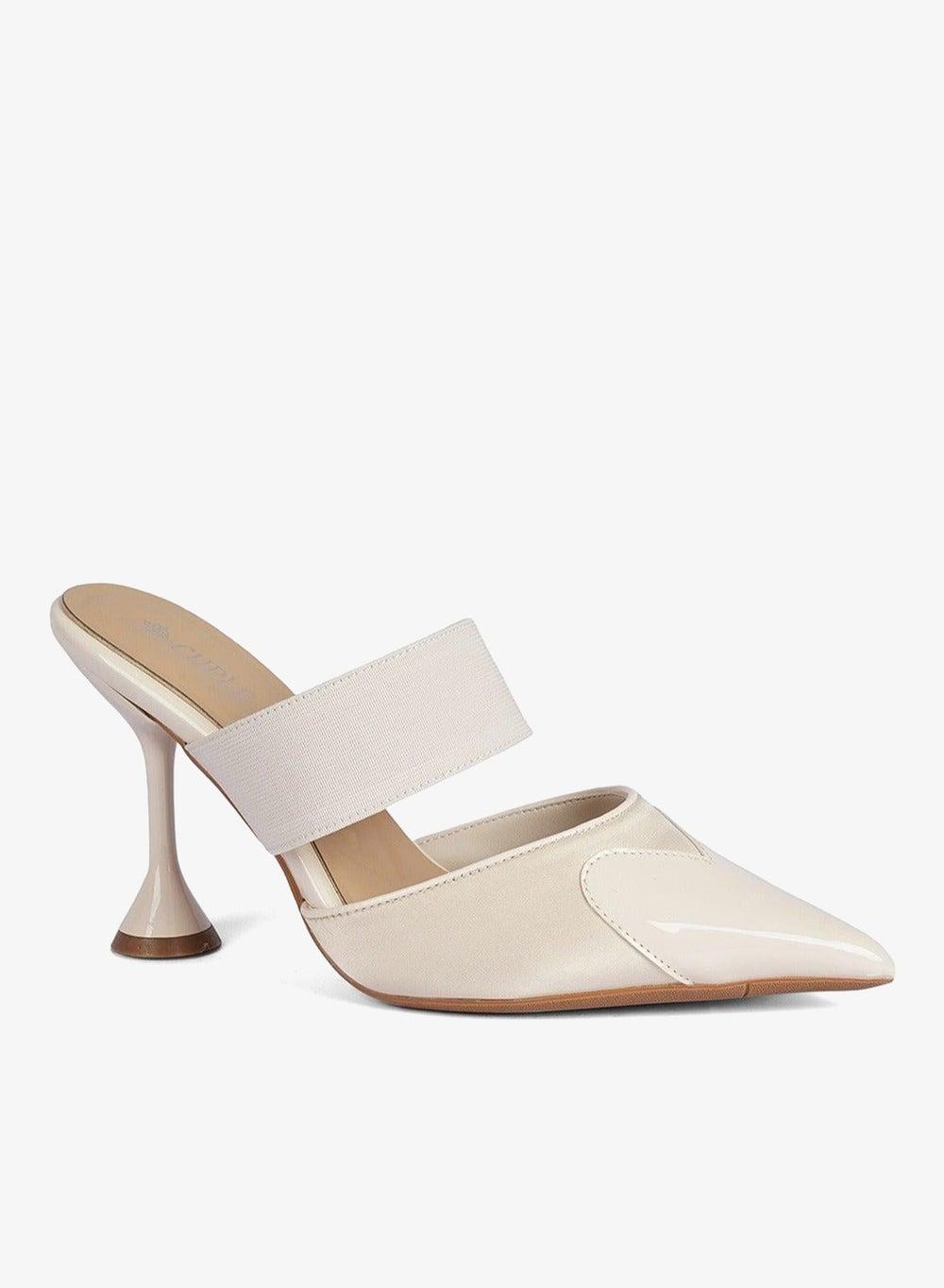 Ladies Heeled Festive Mules - Image 1
