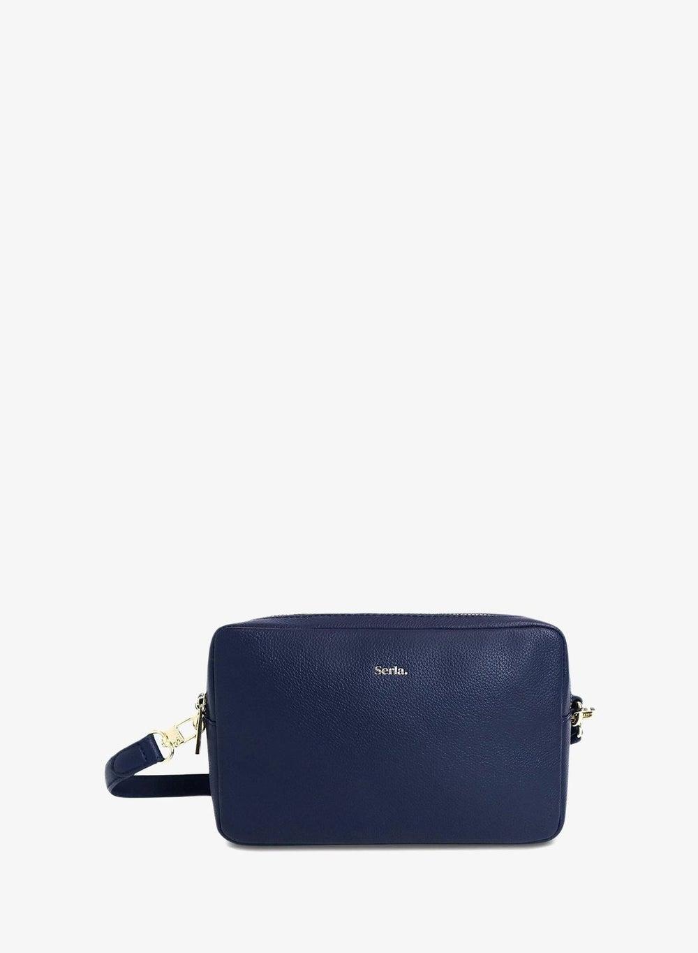 Allegra Double Zip Leather Crossbody Bag - Image 1