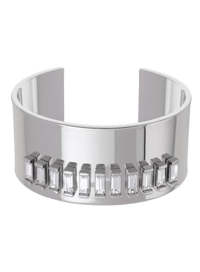 LYRA Linear Crystal Cuff Bracelet - Image 1