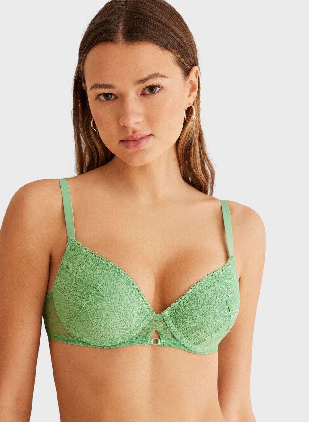Strappy Cami Lace Push-Up Bra - Image 1