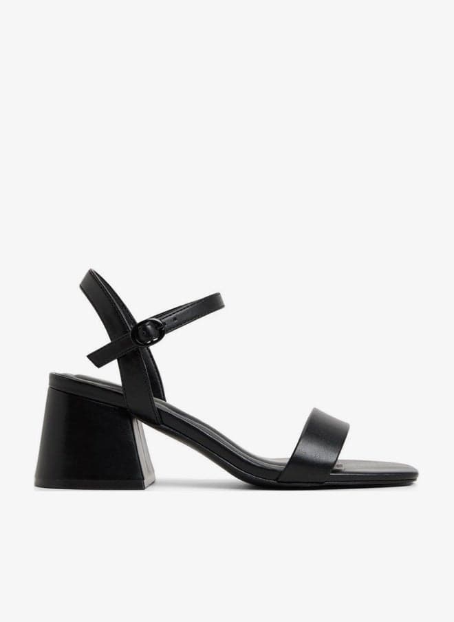 Charliee Heeled Sandals with Square Toe and Block Heel - Image 1