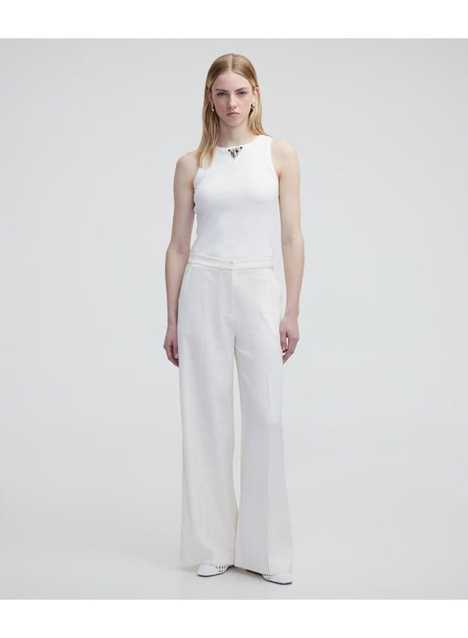 Wide Leg Darted Trousers for Refined Everyday Dressing - Image 1