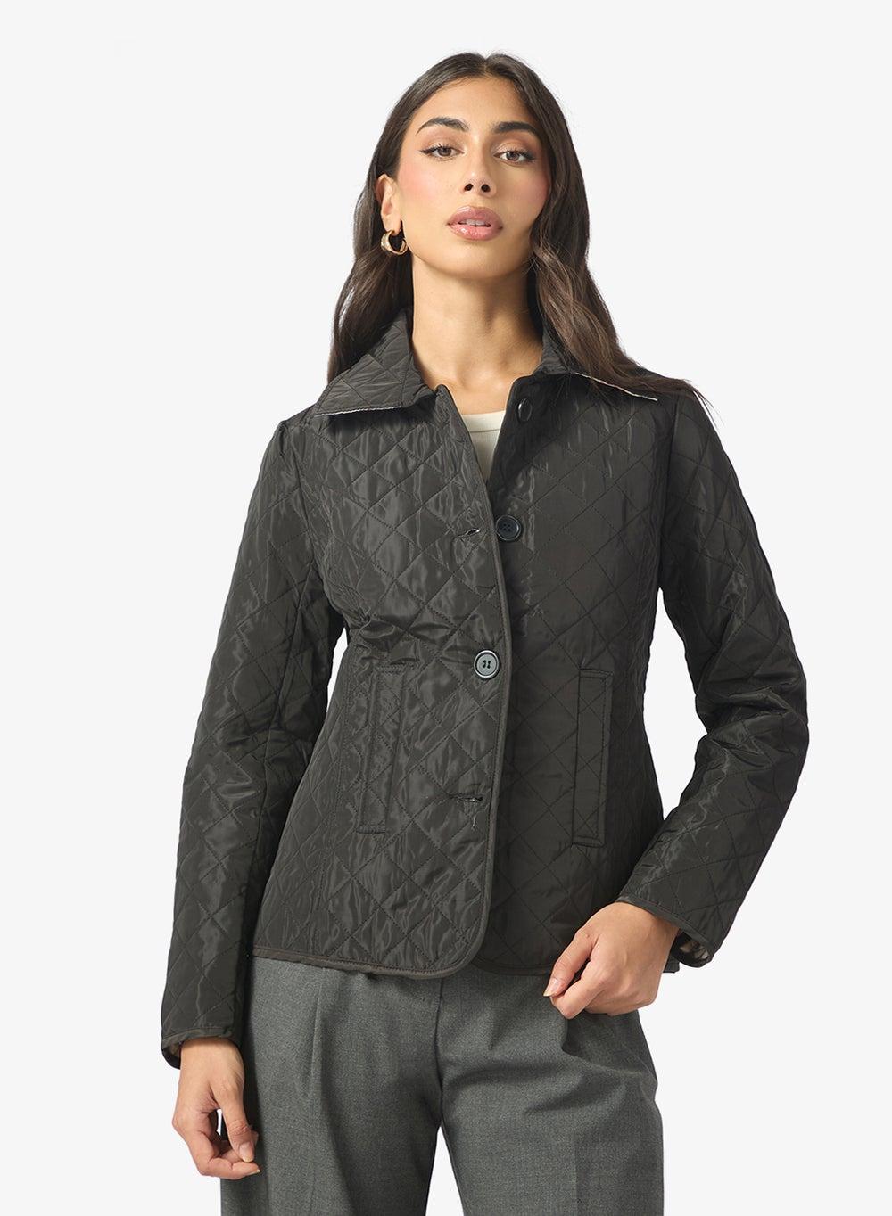 Short Quilted Jacket for Everyday Layering - Image 1