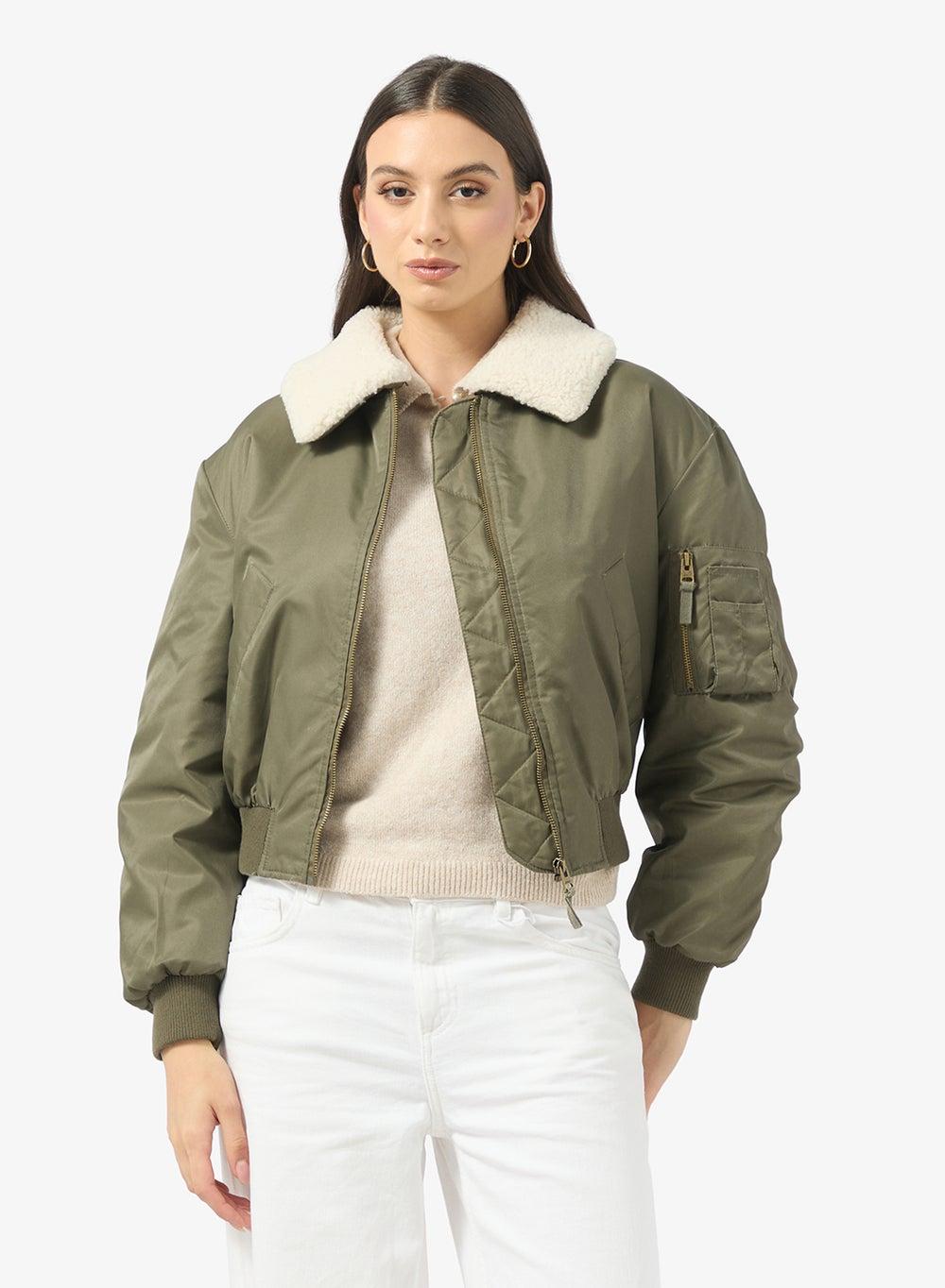 Onlsuri Life Washed Bomber Jacket - Image 1