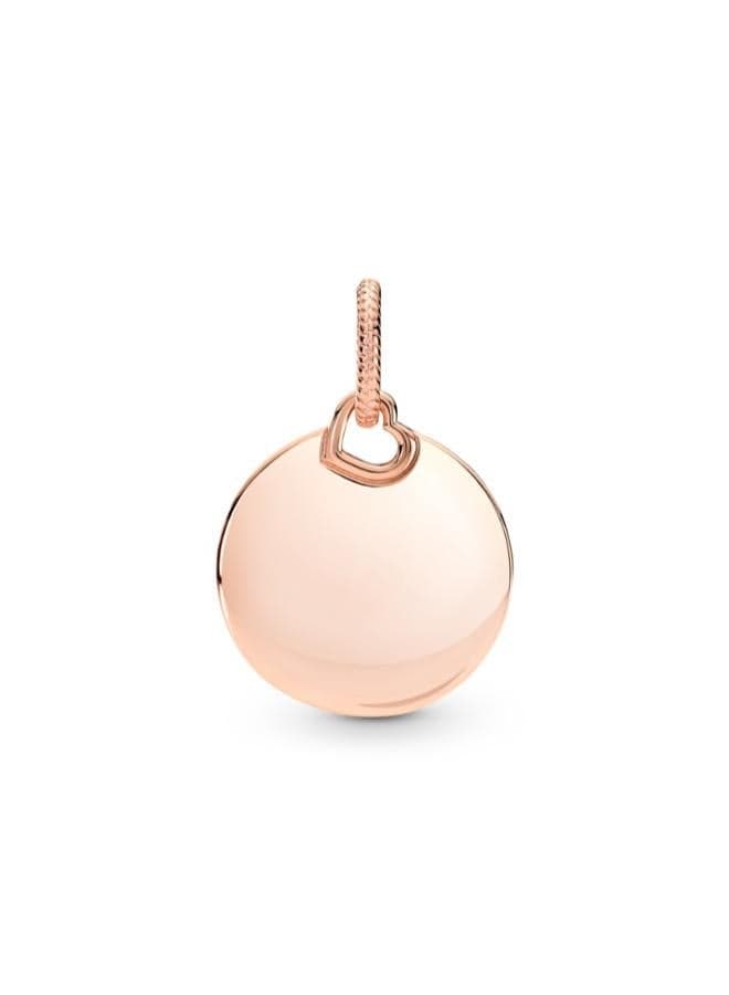 Pandora 14k Rose Gold-Plated Round Tag Pendant - Image 1