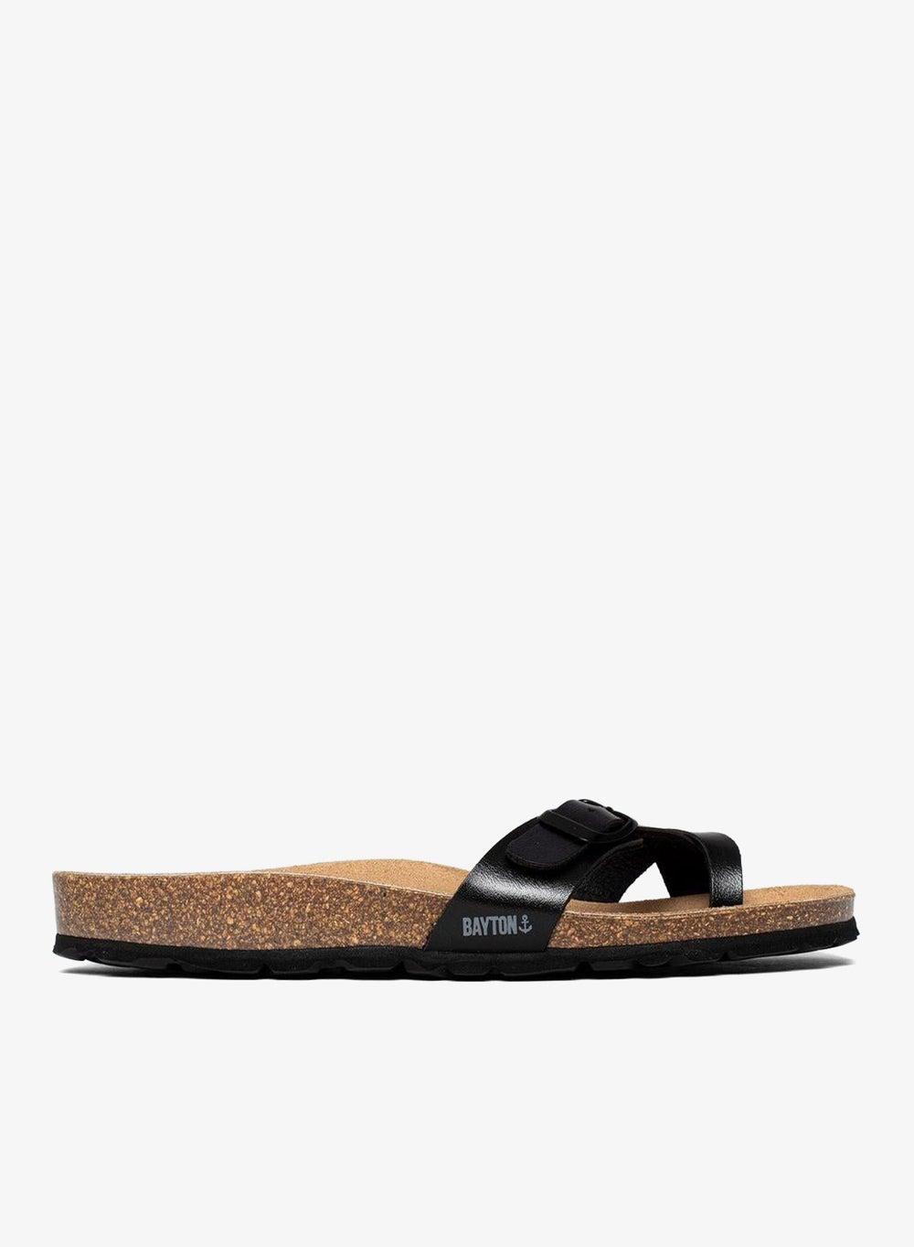 Junon Minimal Round Toe Flat Sandals - Image 1
