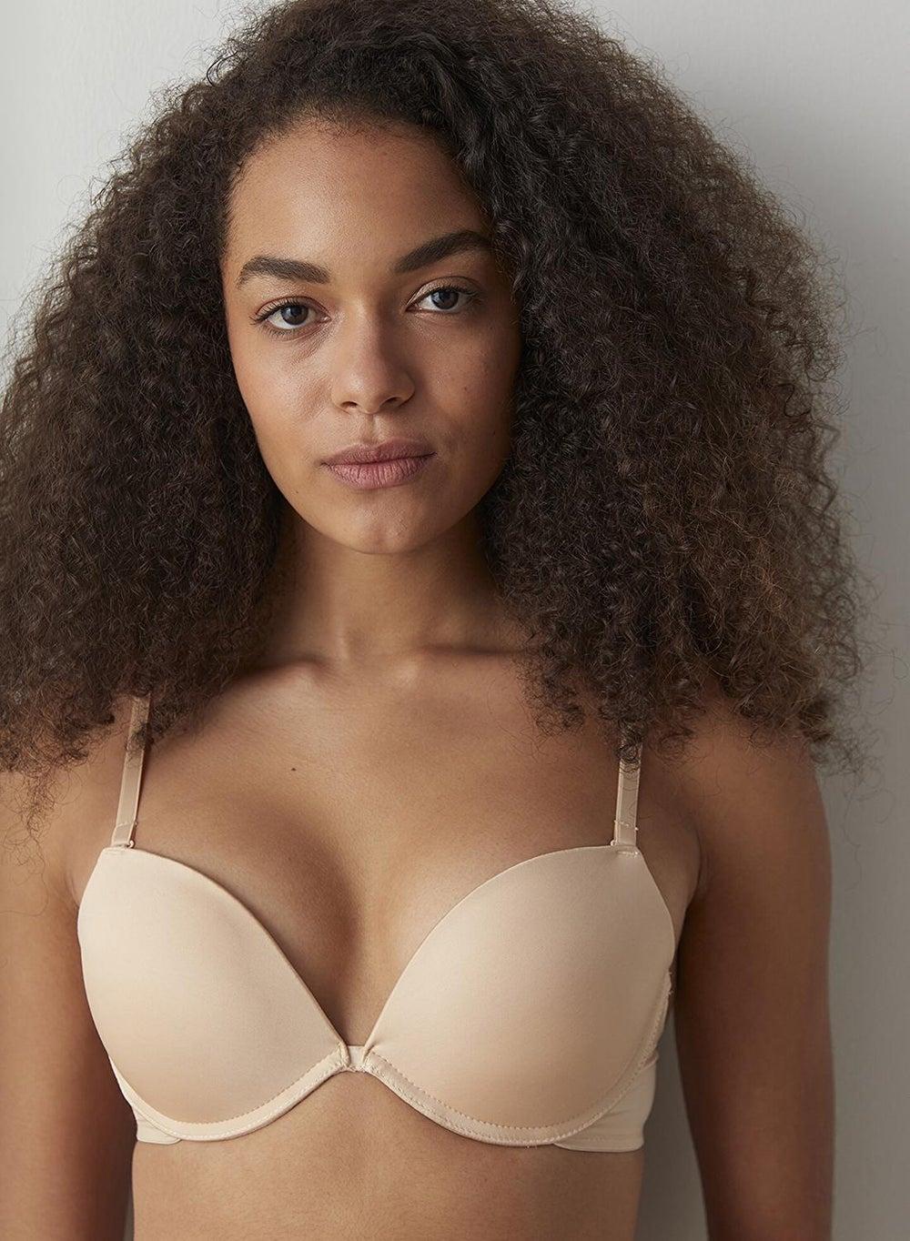 Penti Wowbra Beige Push-Up Bra with Removable Straps - Image 1