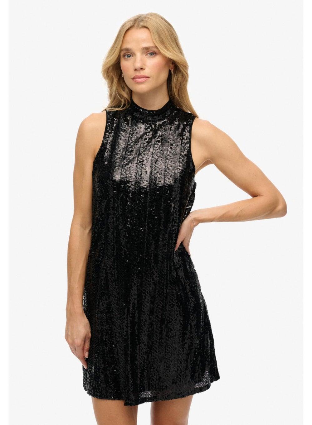 Sl Sequin A Line Mini Dress - Image 1