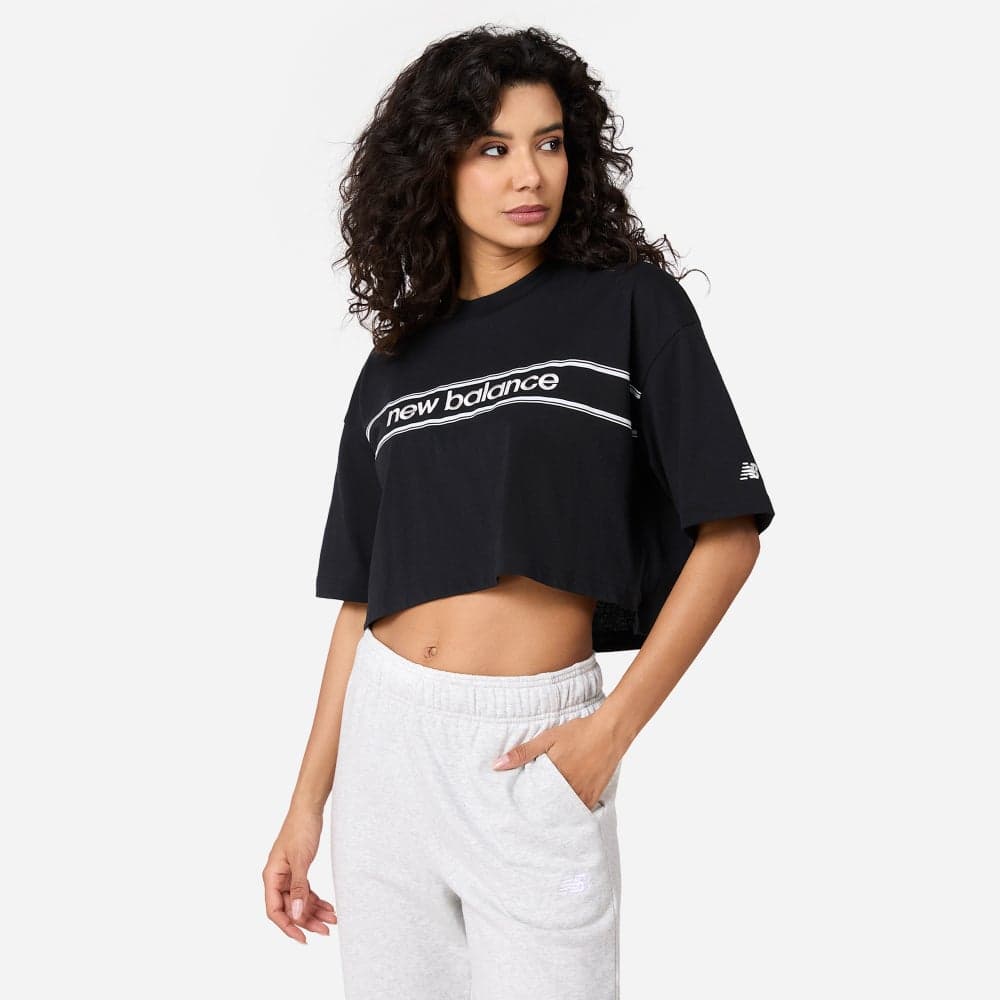 Women's Athletics Linear Logo Oversized T-Shirt - Image 1