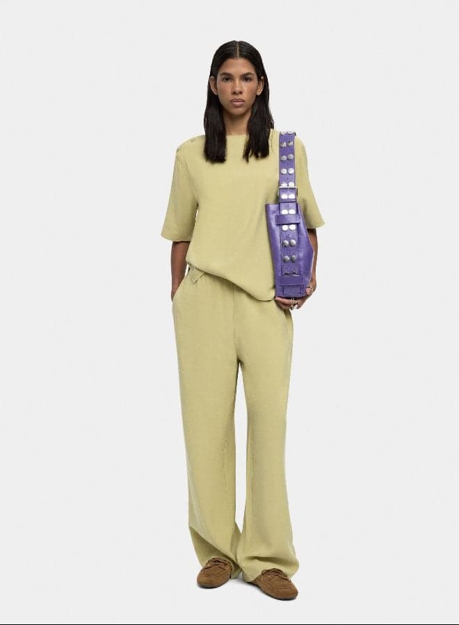 Loose-Fitting Trousers with Elastic Waistband - Image 1