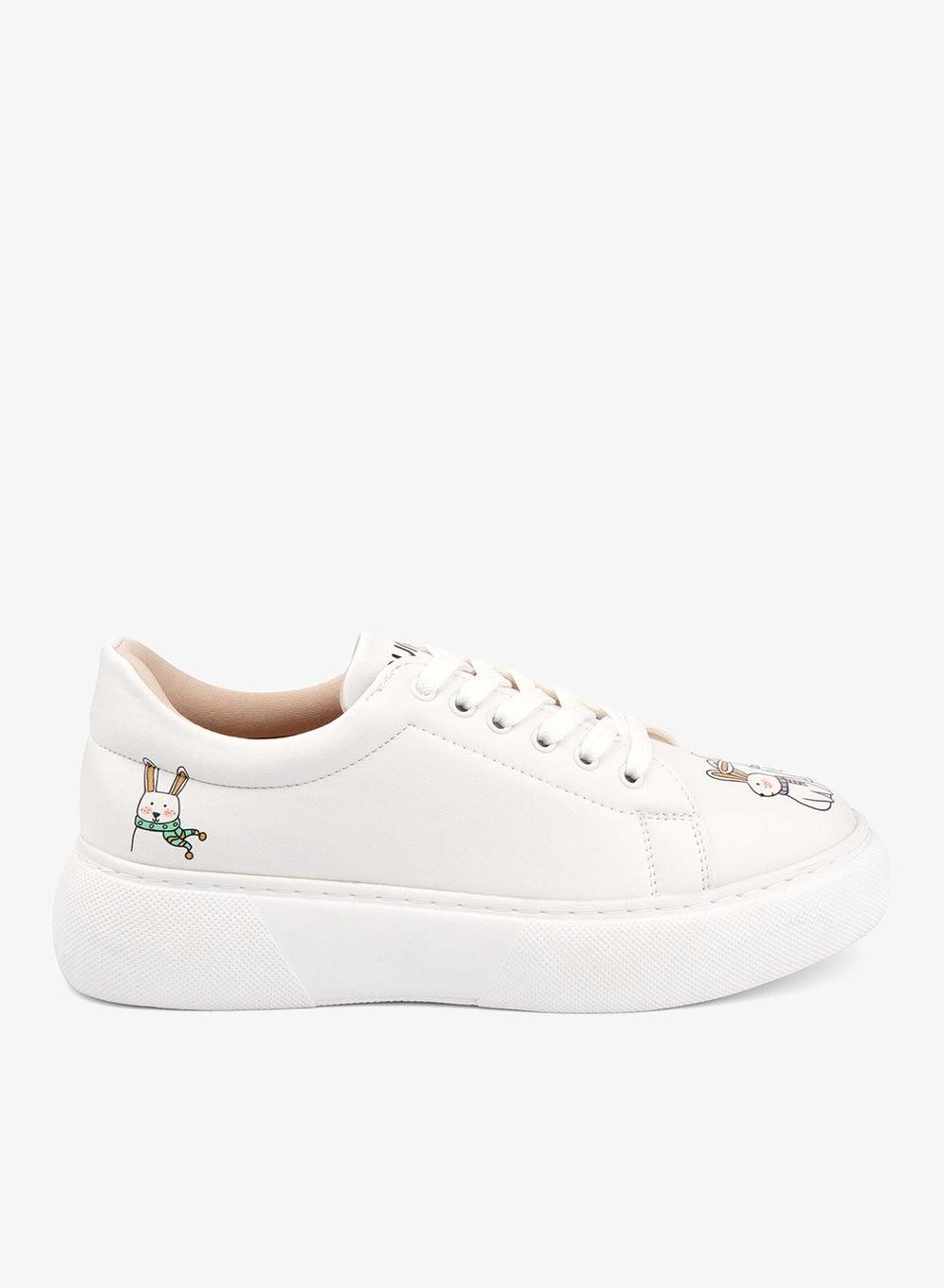 Rabbits Low-Top Sneakers with 3.5 cm Sole - Image 1