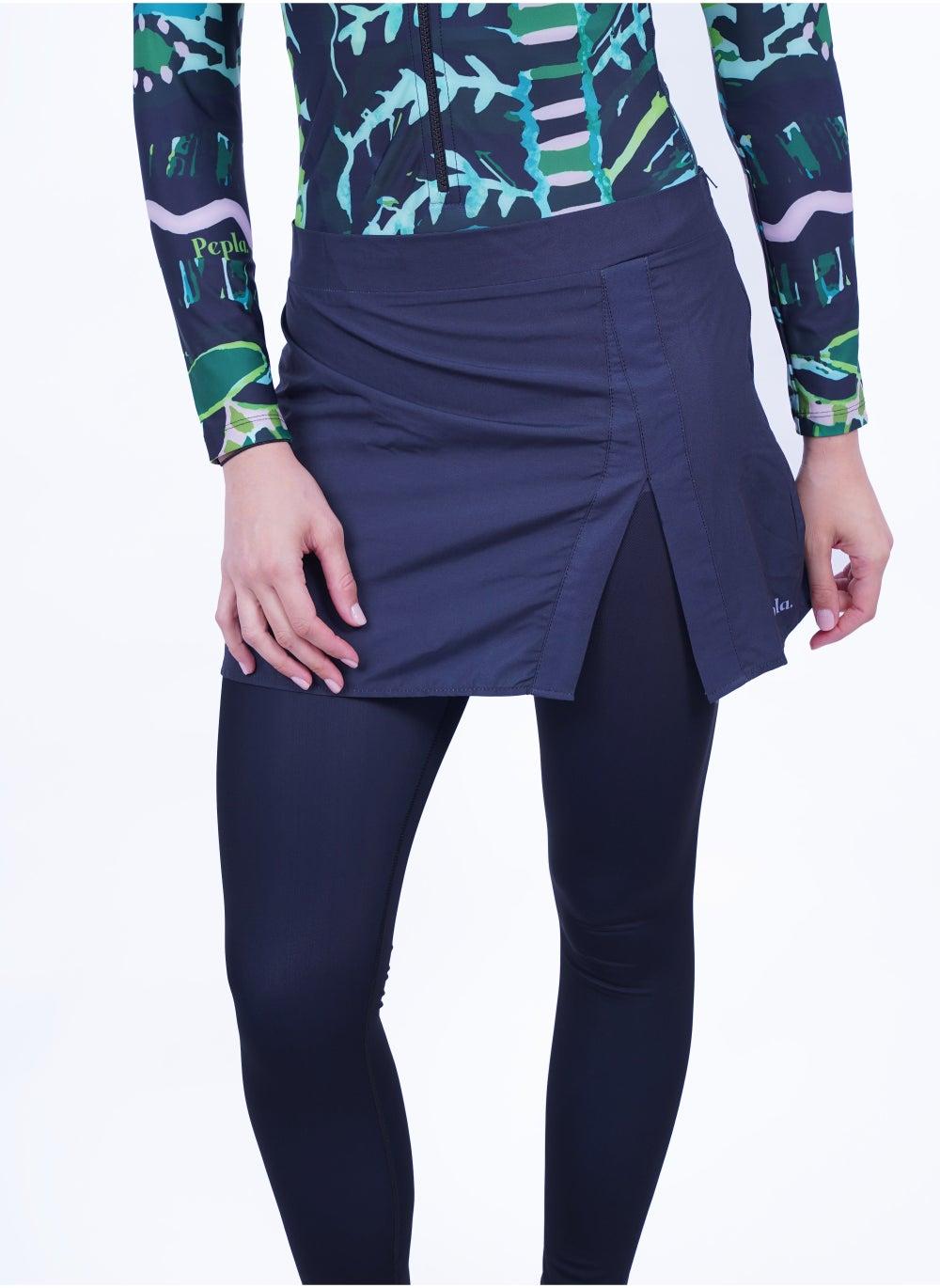 Black High Waisted Tennis Skirt Swimwear - Image 1