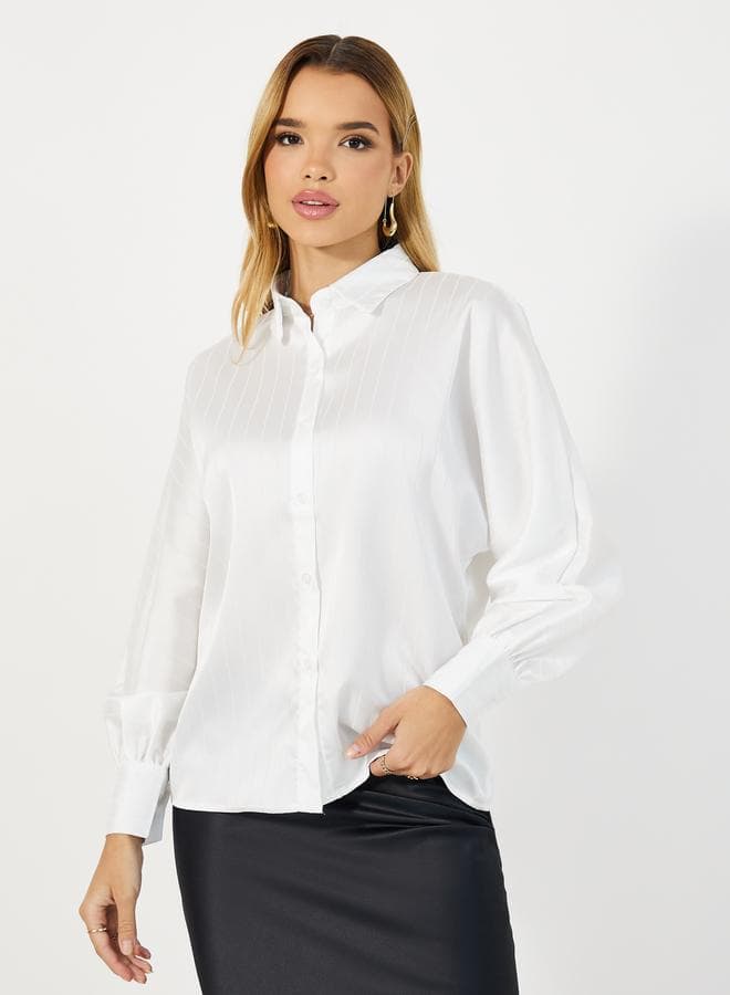 Striped Loose Fit Shirt for Everyday Layering - Image 1