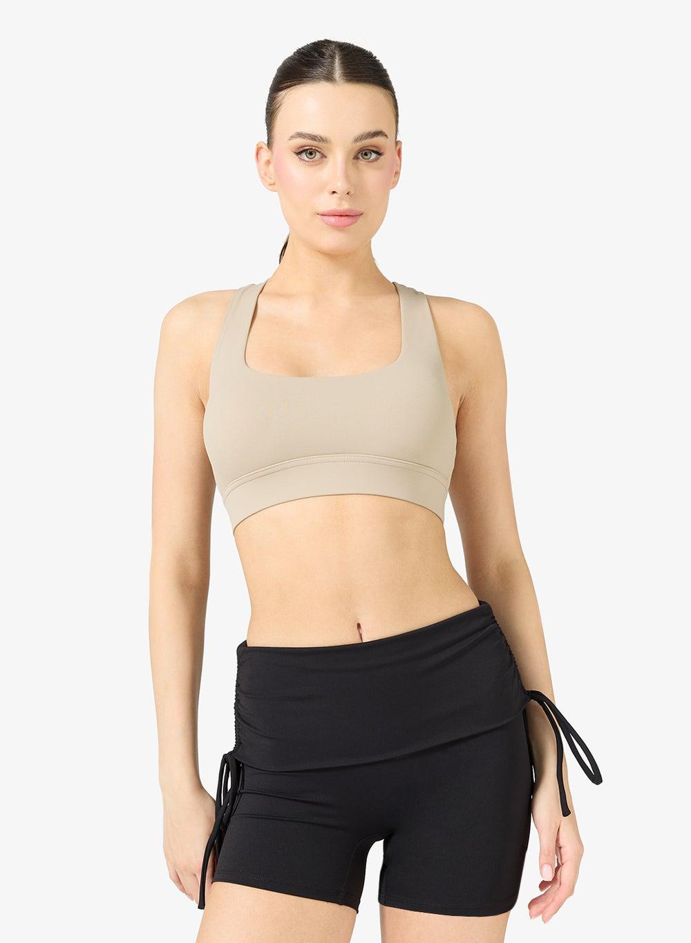 Seamless Back Cutout Sports Bra - Image 1