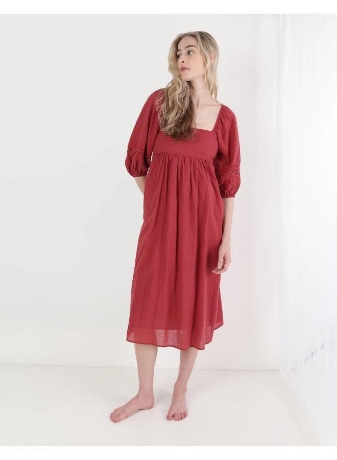 Aerie Crochet Midi Dress - Image 1