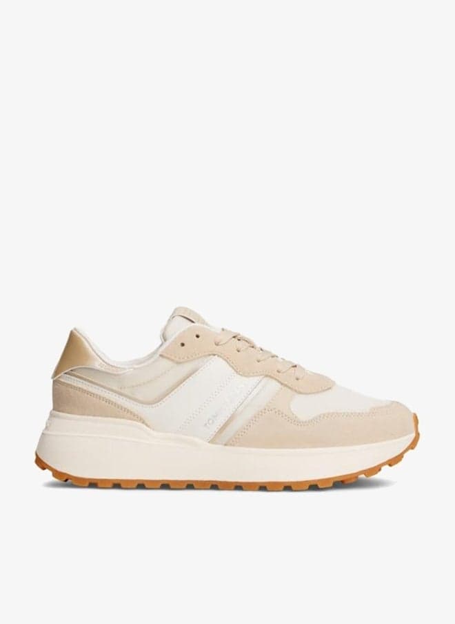 Cleated Runner Suede Low-Top Trainers - Image 1