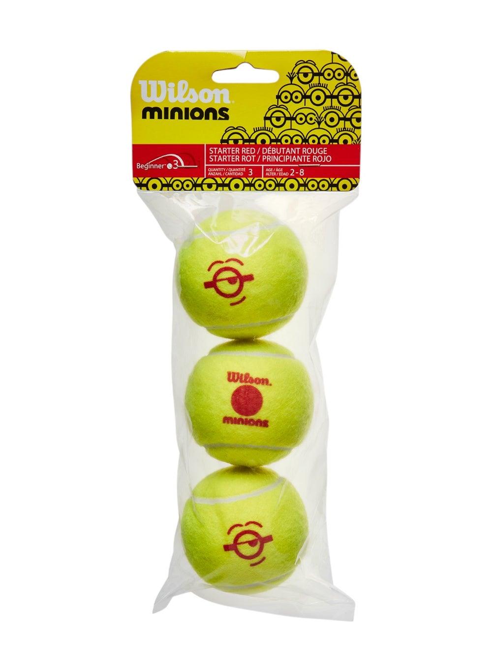 Minions Stage 3 Mini Tennis Balls 3 Pack for Kids - Image 1